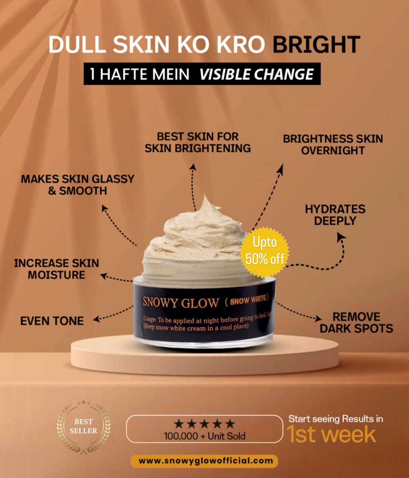 Buy 2 Night Cream & Get 1 FREE ( Snowy Glow Night Brightening Cream )