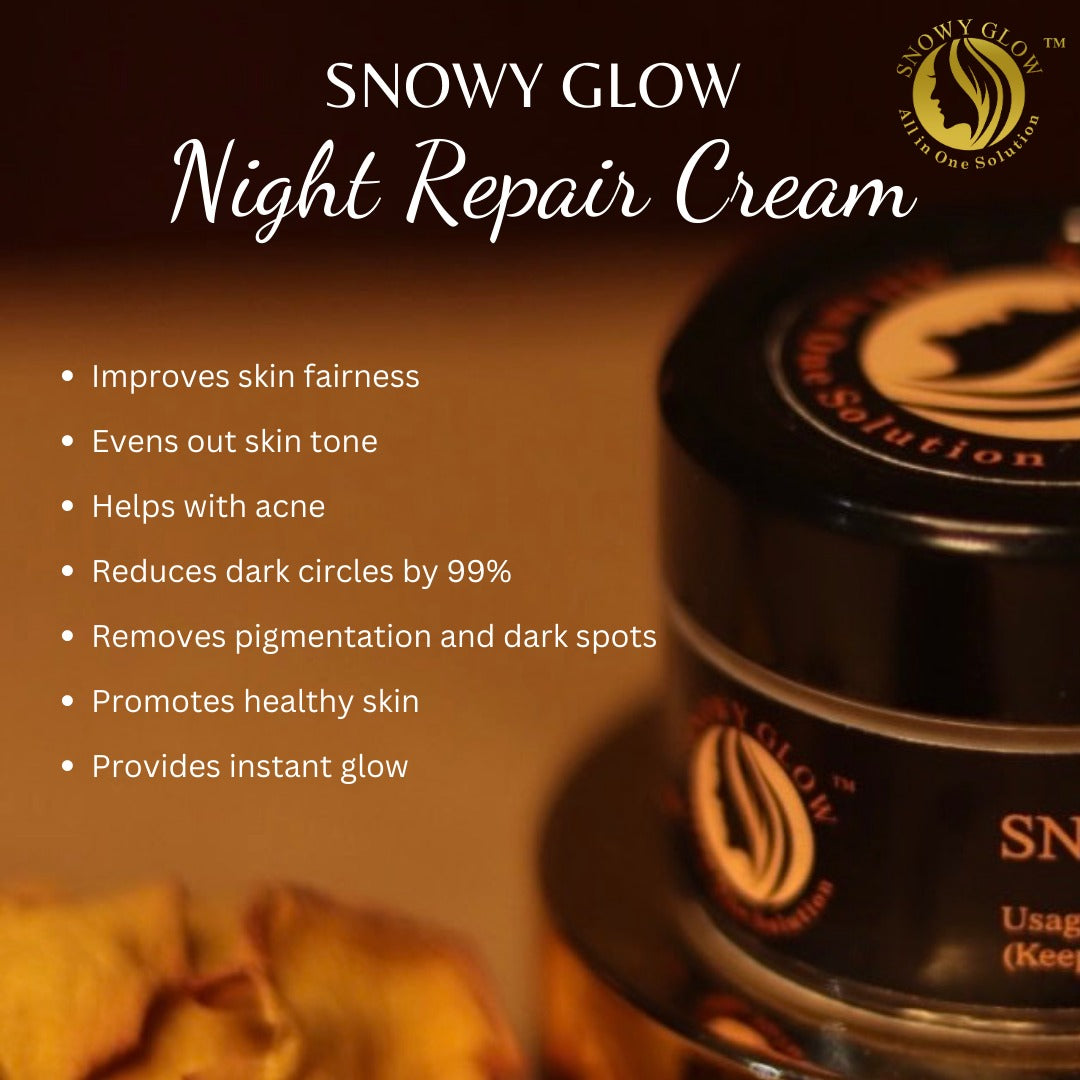 Night repair brightening cream + SPF 50+ Sunscreen PA+++