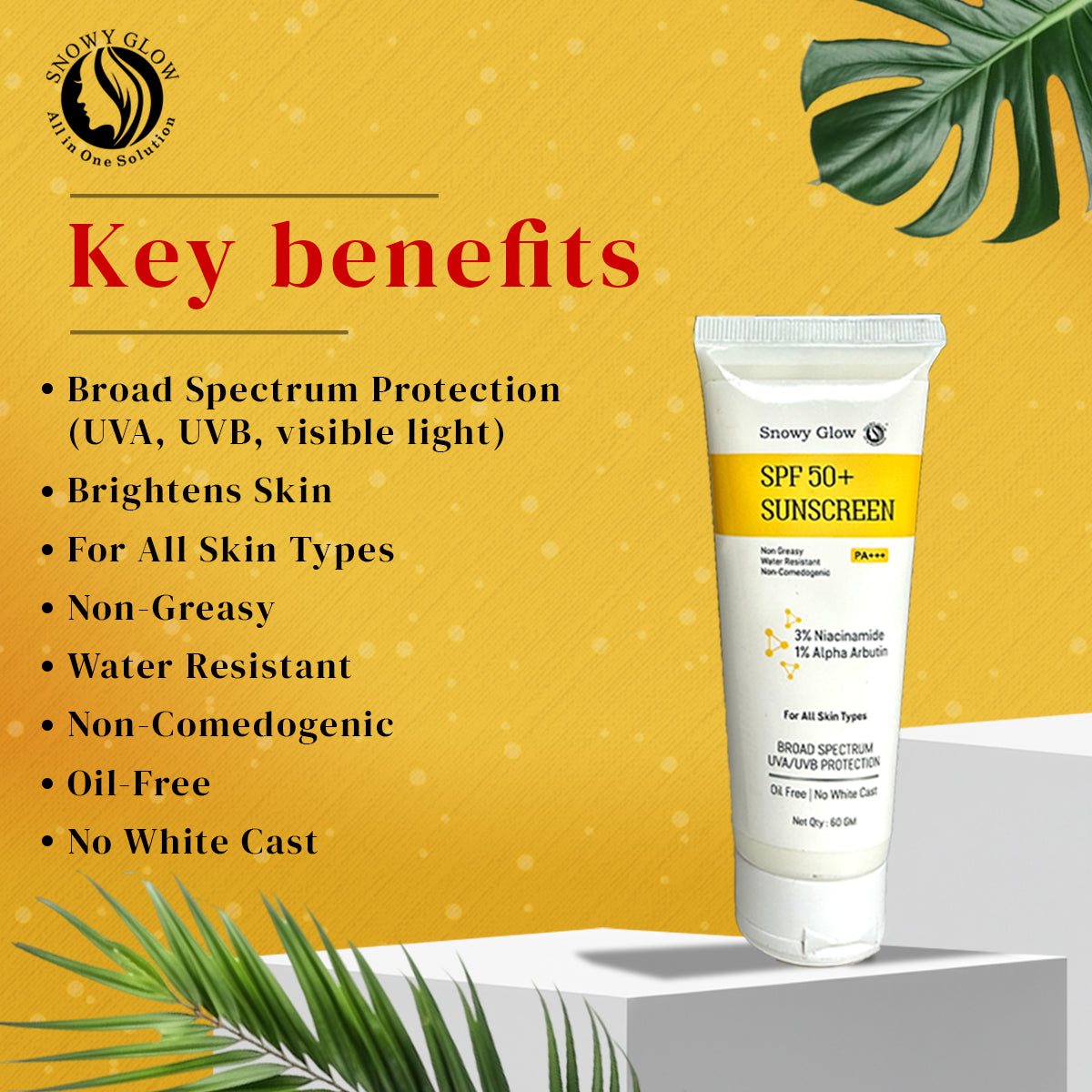 Night repair brightening cream + SPF 50+ Sunscreen PA+++