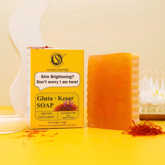 Snowy Glow Gluta + Kesar Soap (100gm)