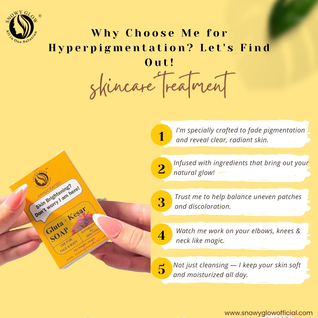 Snowy Glow Gluta + Kesar Soap (100gm)