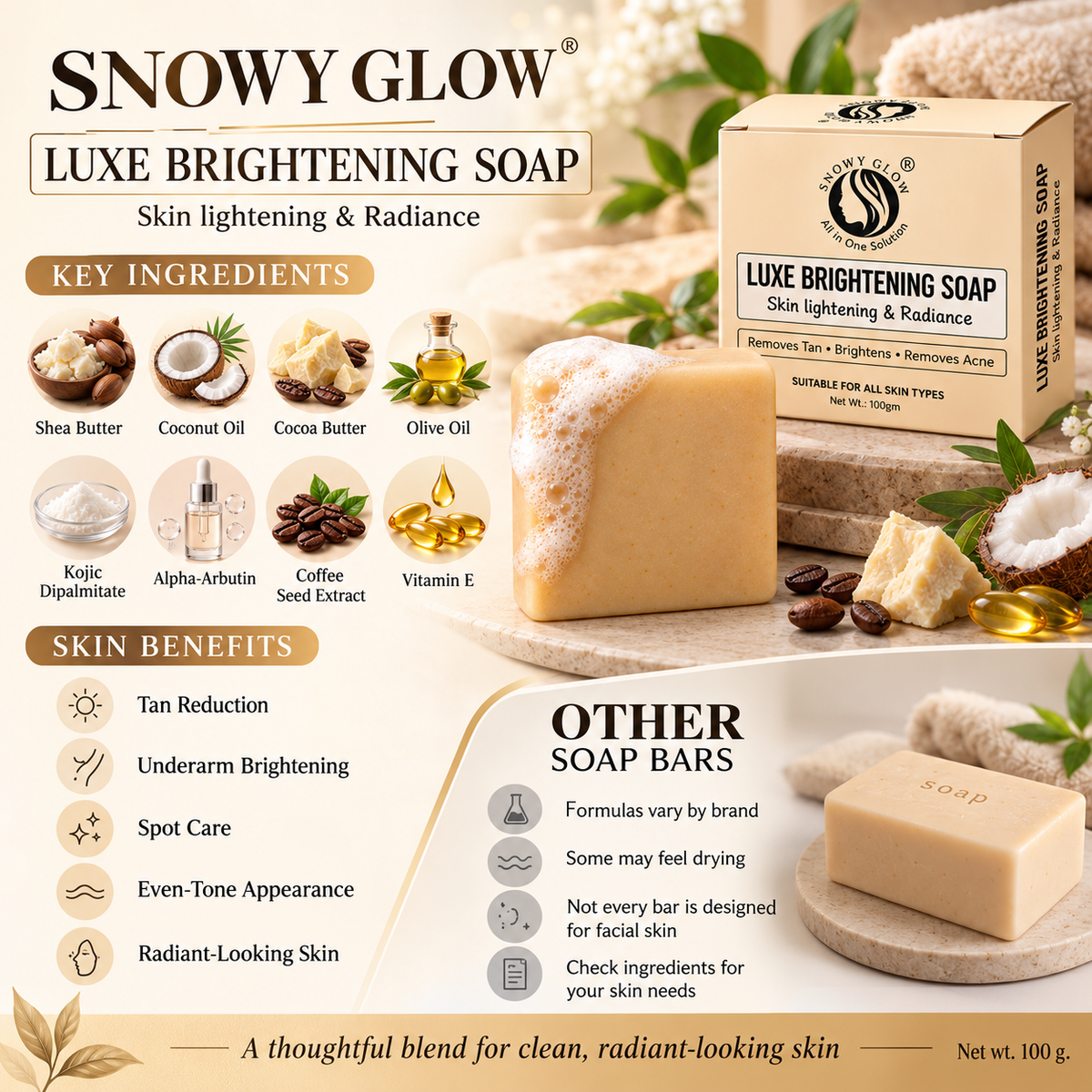 Brightening Luxe Soap (Pack Of 3)