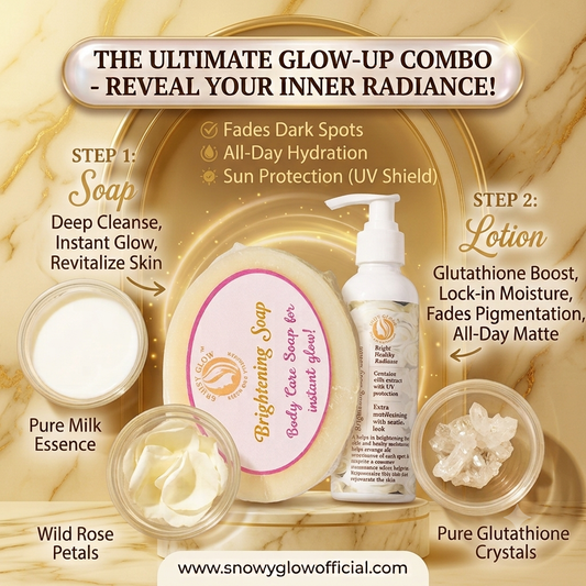 Body brightening lotion, Body soap