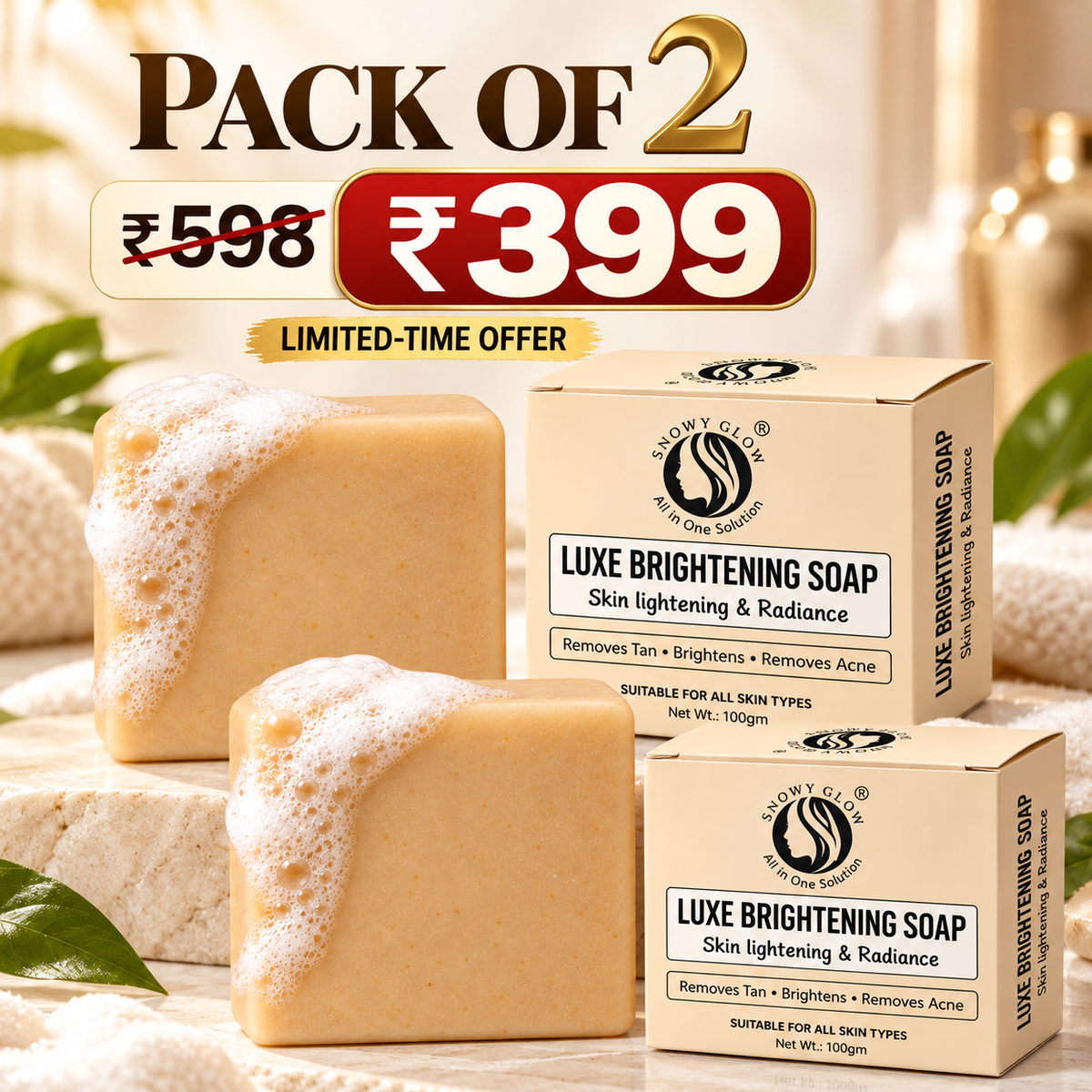 Brightening Luxurious Soap (Pack Of 2)