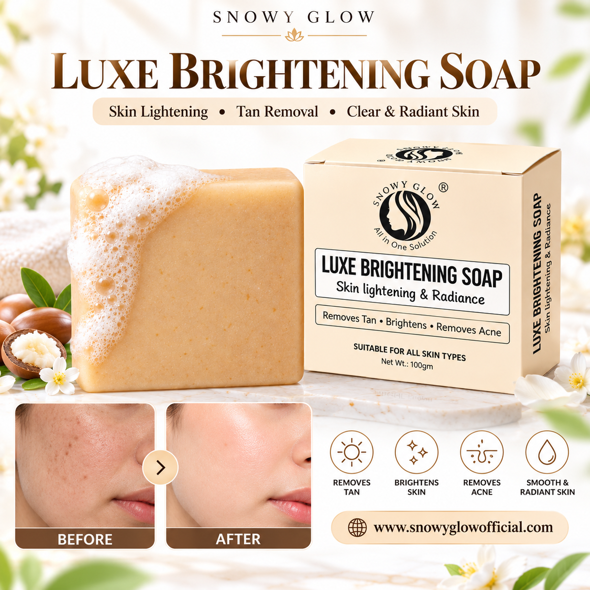 Brightening Luxe Soap (Pack Of 3)