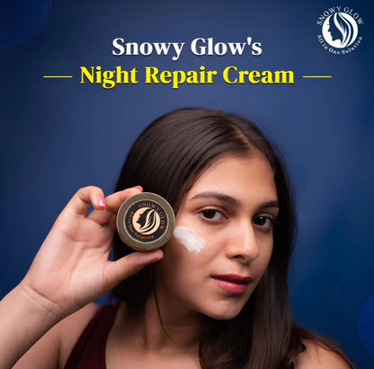 Night repair brightening cream + 24k Gold Facewash