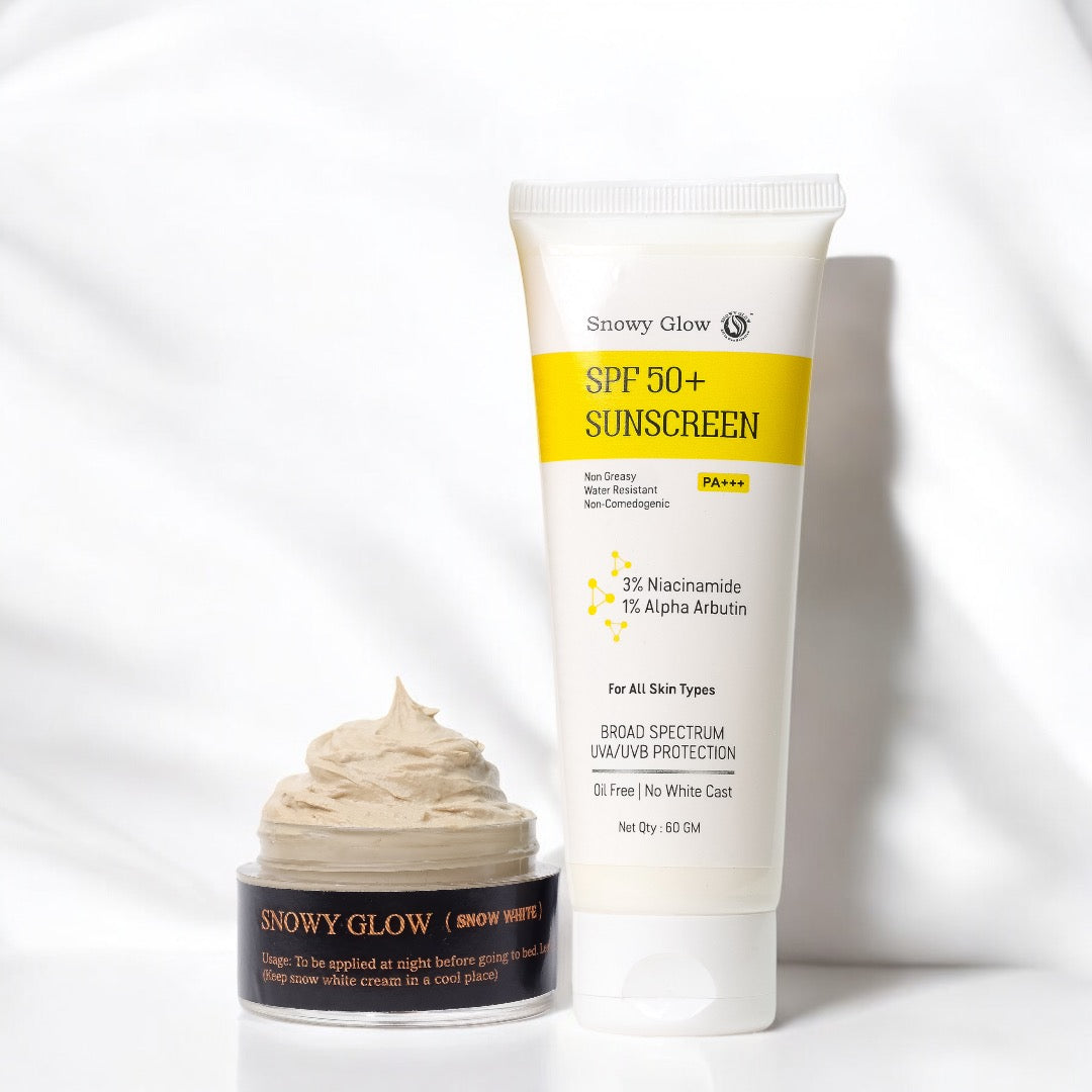 Night repair brightening cream + SPF 50+ Sunscreen PA+++