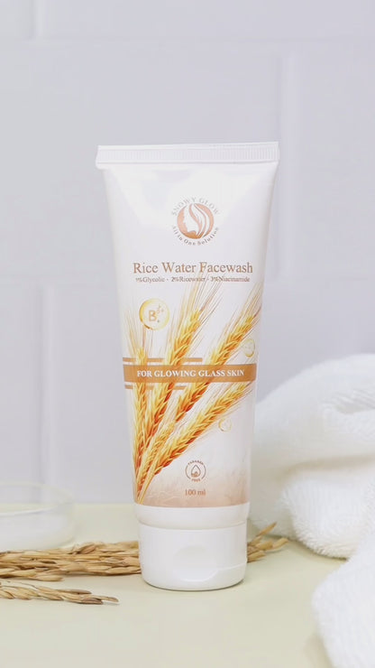 Rice water brightening facewash