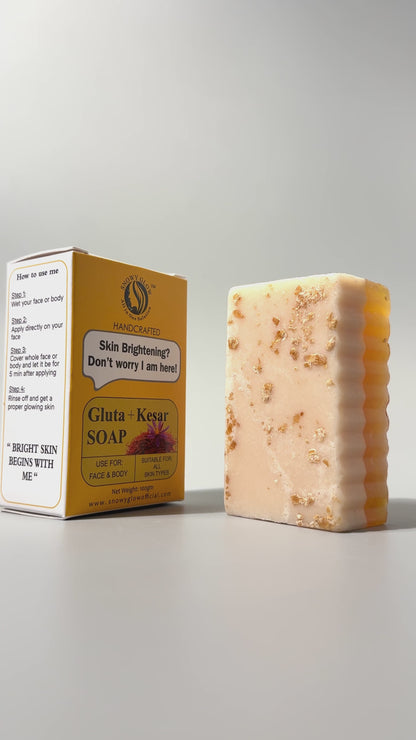 Snowy Glow Gluta + Kesar Soap (100gm)